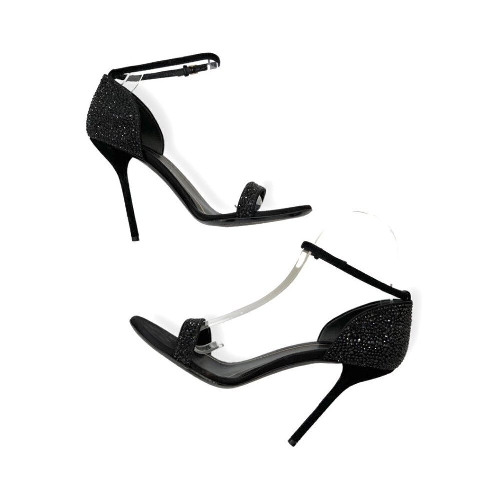 Gucci black studded sandal heels size 38.5 - Picture 3 of 13